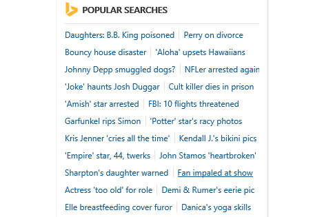 bing really popular